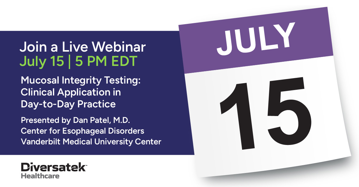 Time is running out – secure your spot for a must-attend GI webinar!

Learn how the MiVu™ Mucosal Integrity Testing System is transforming esophageal care and why mucosal integrity is becoming essential in GI diagnostics. 

okt.to/WEa0YG