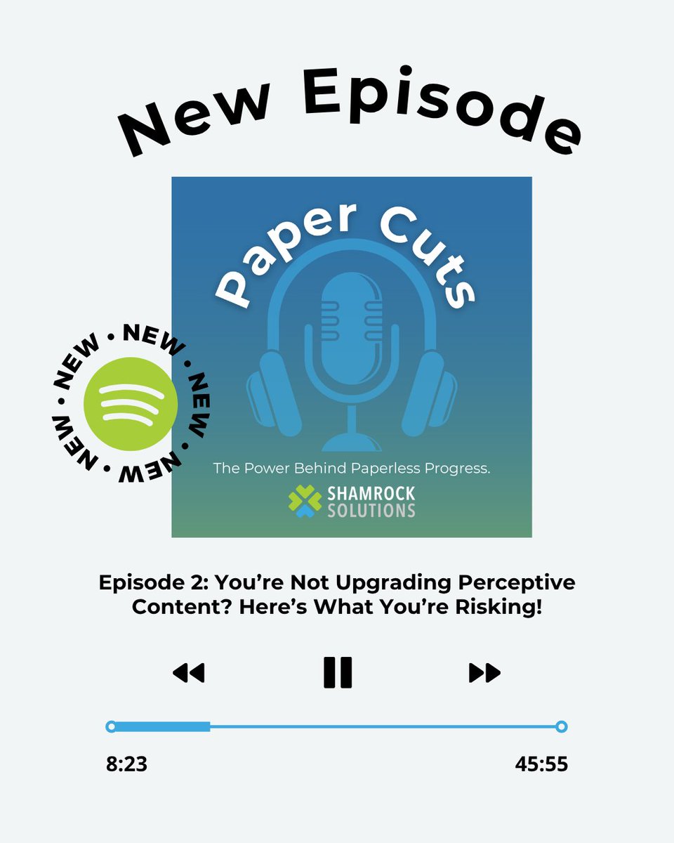 🚨 New Episode Alert!
Episode 2 of Paper Cuts is live!

🎙️ You’re Not Upgrading Perceptive Content? Here’s What You’re Risking!

Hit play now on Spotify and stay ahead of the curve.

Listen here: hubs.la/Q03wVFmj0