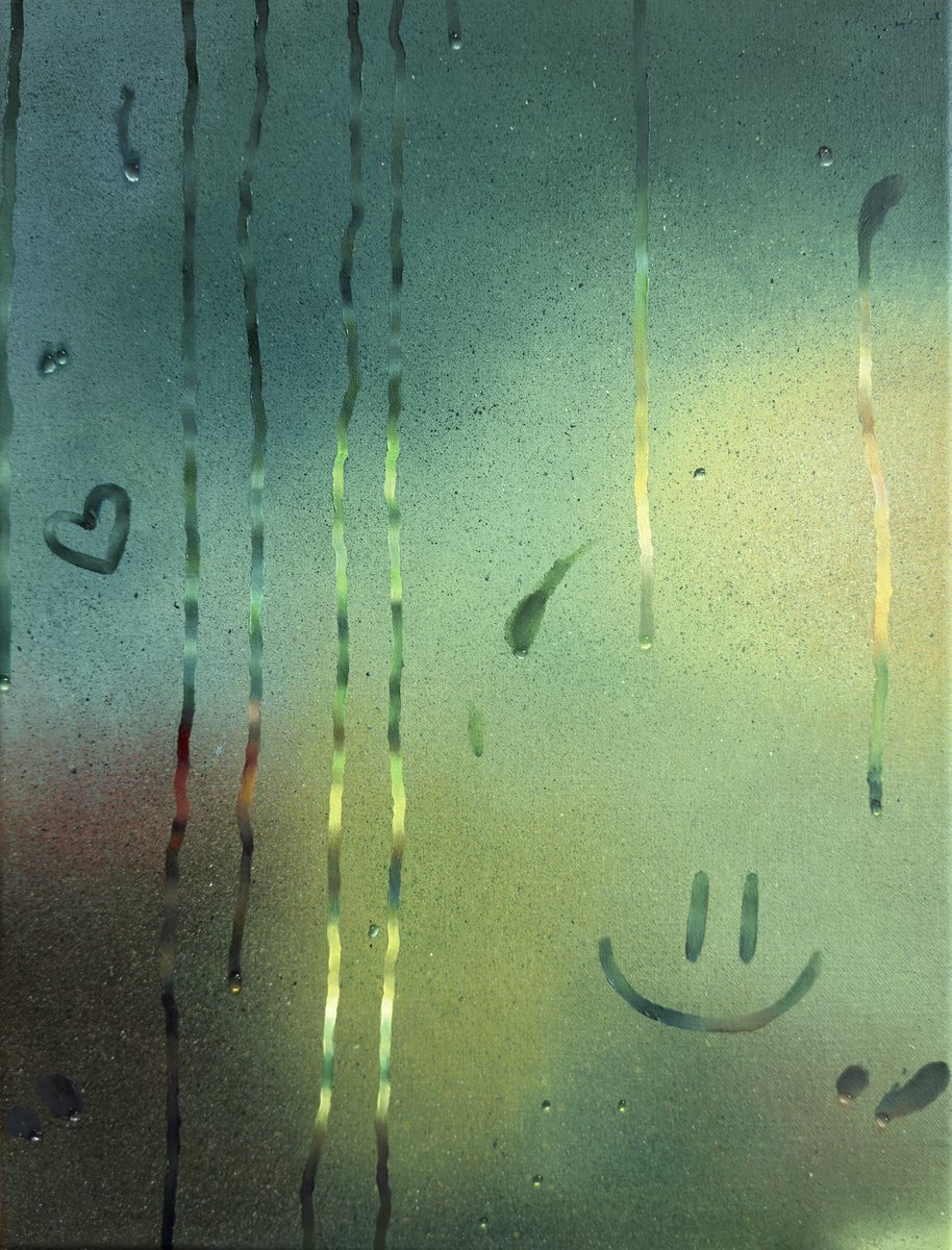 Backseat window - my oil painting