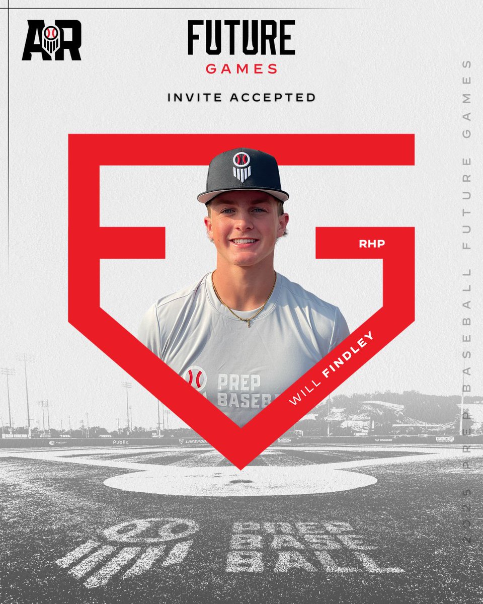 𝗜𝗡𝗩𝗜𝗧𝗘 𝗔𝗖𝗖𝗘𝗣𝗧𝗘𝗗 ✅

RHP Will Findley (Valley View) is locked to represent Team Arkansas at the 2025 <a href="/prepbaseball/">Prep Baseball</a> Future Games!

👤: loom.ly/qr2oB3k // <a href="/WillFindley58/">Will</a>