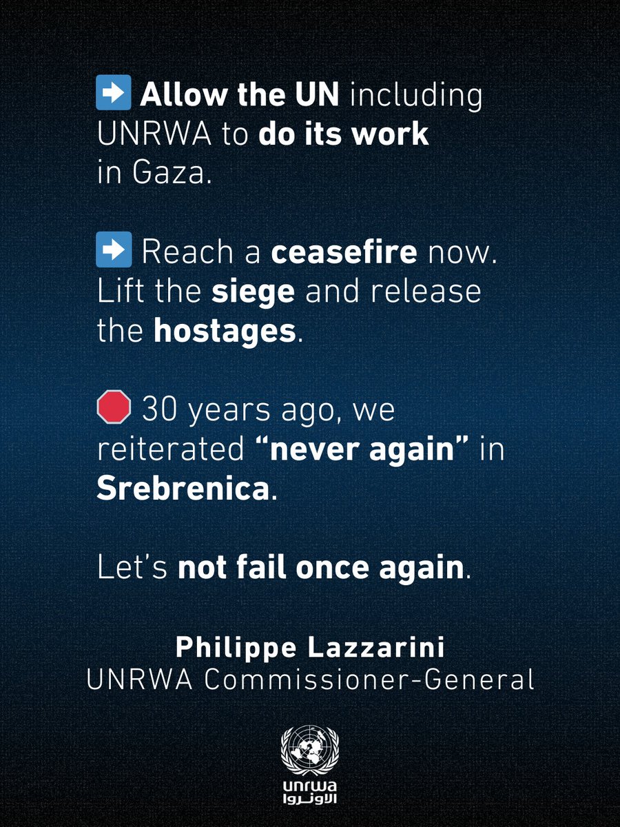 UNRWA's tweet image. “🛑800 starving people killed: shot at while trying to get little food in #Gaza.

➡️During the ceasefire, the UN provided at scale and dignified assistance. The trend of deepening starvation was reversed.

🛑Today, there are -at best- four very far distribution points in…