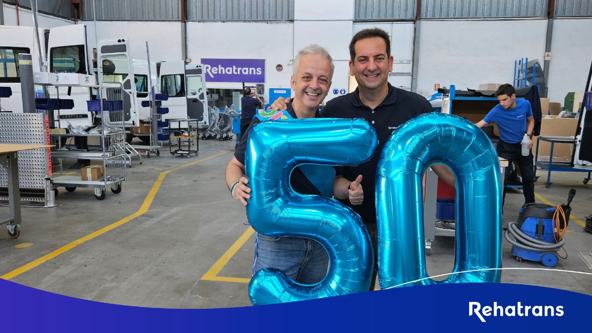 Rehatrans's tweet image. 🎉 ¡Feliz 50, Miguel Martín! 🎂

Con casi 25 años en Rehatrans, has dedicado media vida a mejorar la movilidad para personas con discapacidad.

¡Gracias por tu dedicación! 🚗👏

#Rehatrans #VehículosAdaptados #FelizCumpleaños