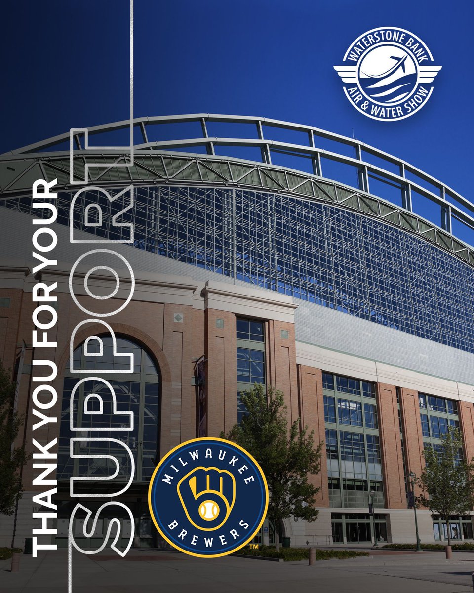 WaterStone Bank Air & Water Show (@mkeairandwater) on Twitter photo The <a href="/WaterStoneBank/">WaterStone Bank</a> Air & Water Show team extends its heartfelt #thanks to the <a href="/Brewers/">Milwaukee Brewers</a> for their generous #support. The show wouldn’t be possible without you!
#ThankYou #AirAndWaterShow #WaterStoneBank #Milwaukee #Sponsor #Sponsorship #Event The <a href="/WaterStoneBank/">WaterStone Bank</a> Air & Water Show team extends its heartfelt #thanks to the <a href="/Brewers/">Milwaukee Brewers</a> for their generous #support. The show wouldn’t be possible without you!
#ThankYou #AirAndWaterShow #WaterStoneBank #Milwaukee #Sponsor #Sponsorship #Event