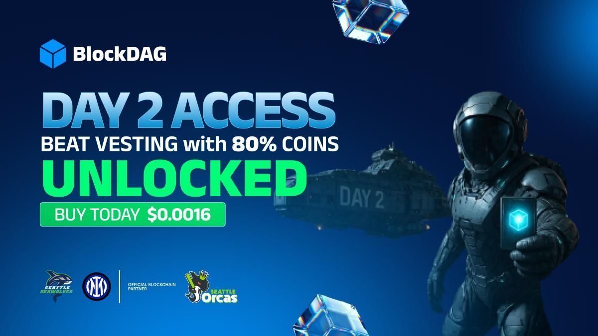 🚀Skip the Lock. Own the Launch. BEAT VESTING is Your Power Play 🚀

Buy BDAG at $0.0016 Today, PRESALE ENDS SOON 💸💰

This is Day 2 of the BEAT VESTING PASS , and the energy is ELECTRIC ⚡️

What’s the deal?

💸Buying BDAG TODAY at $0.016 will UNLOCK 80% of your non-bonus coins