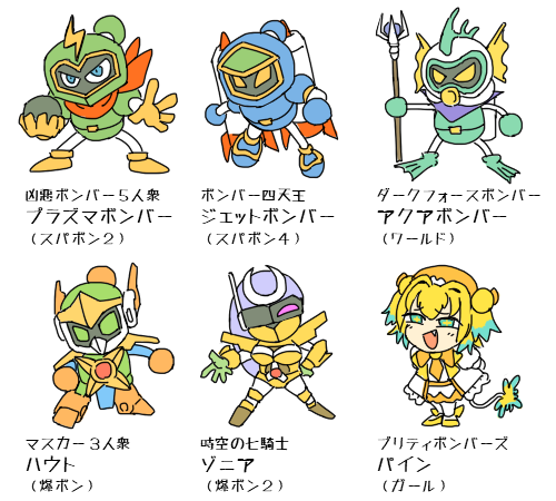 更新するか、好きなボンバーマンを