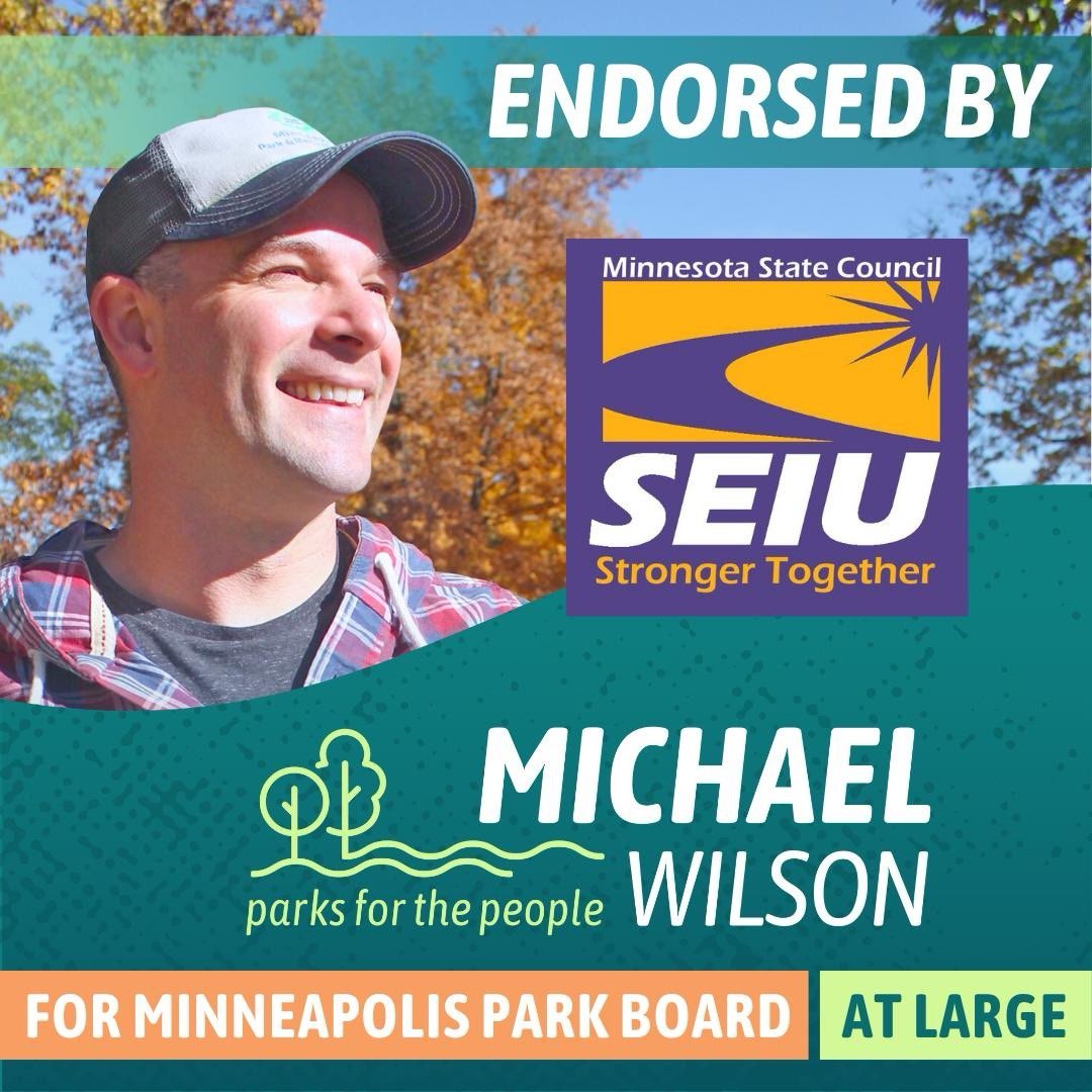 MichaelforParks's tweet image. I’m super honored to be endorsed by the Minnesota State Council SEIU -- and proud to stand with a union that fights for justice, equity, and real power for working families across Minnesota! 🌳
#MichaelForParks #ParksForThePeople #SEIU #UnionStrong