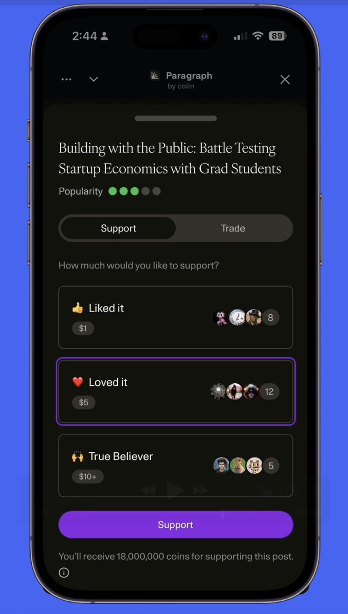 We’re launching Coins on Paragraph next week - a new way for readers to support the posts they love &amp; get rewarded, while helping great writing get the visibility it deserves.  

For writers: this means an entirely new way to earn from your best ideas. No paywalls, no gating, &amp;