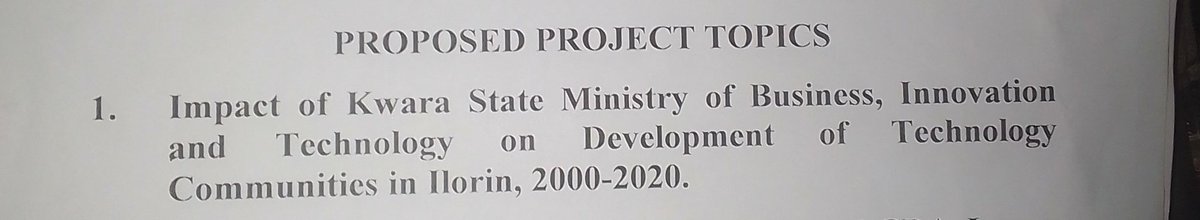 fawazalabi985's tweet image. I&apos;m researching on the &quot;Impact of Kwara State Ministry of Business,Innovation and Technology on tech communities in Ilorin 2000-2020&quot;. If u know anyone that can be of help,insights or resources be it interviews or literature materials, please tag them to this post.
help retweet!