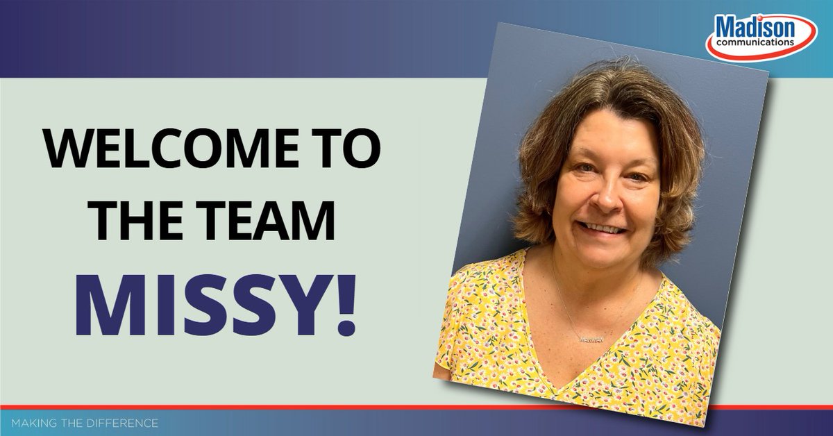 Please help us welcome Missy Tiller to the Madison Family! Missy is our newest Customer Care Specialist in the Sales department that comes to us with over 17 years experience in the sales, customer service, and travel industry. We are so happy to have her as part of our team!