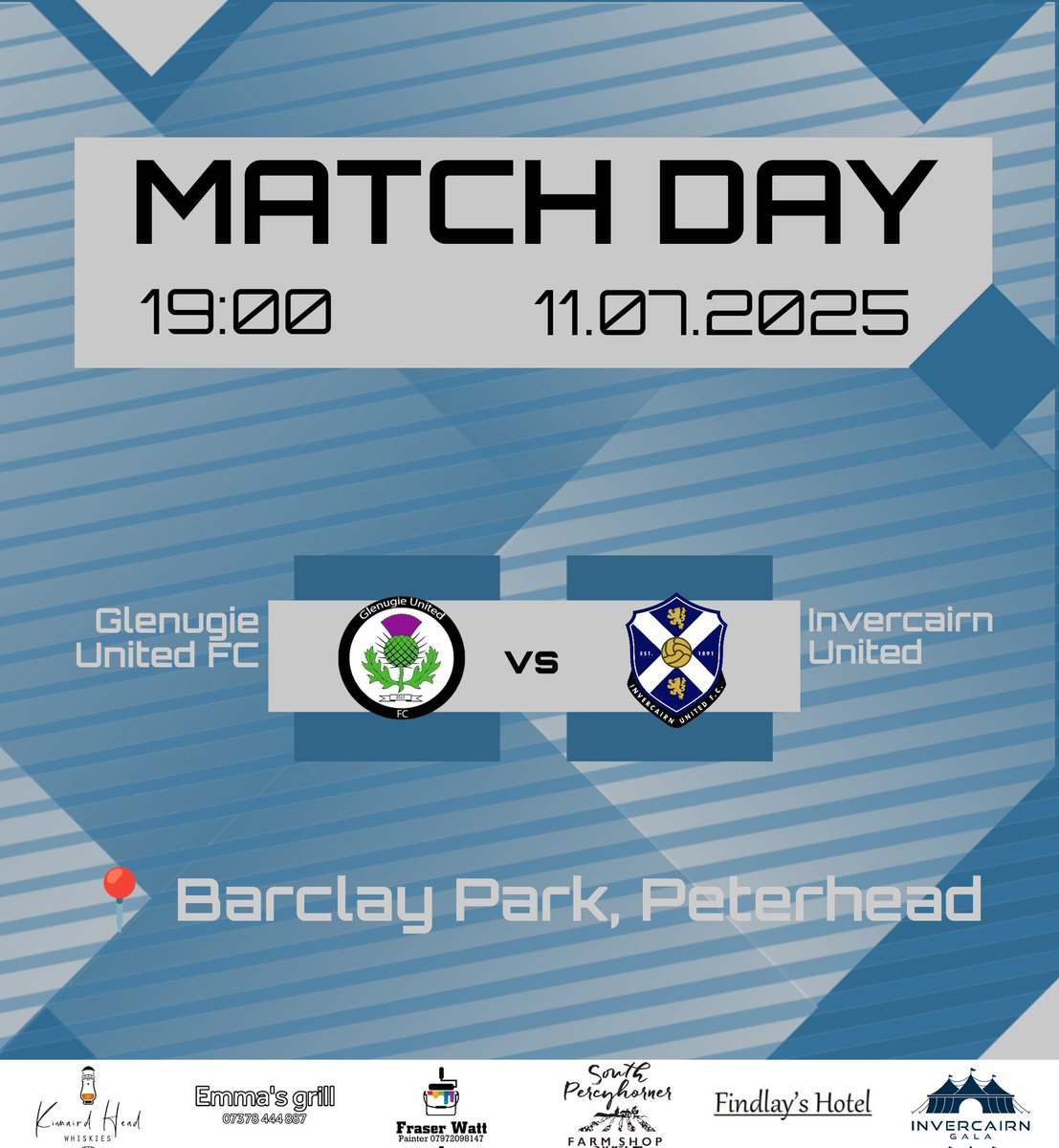 MATCHDAY:

The BELGERS vs. <a href="/FcGlenugie/">Glenugie United FC</a> (A)
 
🏆 NESFA Newline League One 
📍 Barclay Park, Peterhead
🕖 19:00

#moniBelgers
