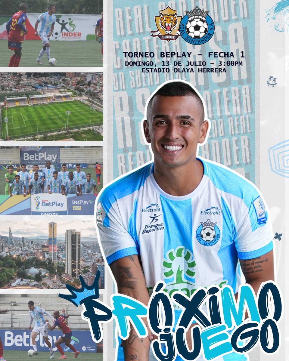 #PróximoPartido 📆| Nuestros Guerreros se preparan para su primera batalla en el Torneo BetPlay II, por eso en el Olaya Herrera🏟️ visitaremos a Tigres.

¡VAMOS GUERREROS! 🙌🏼🔥

#UnSueñoReal
🩵🤍⚽️