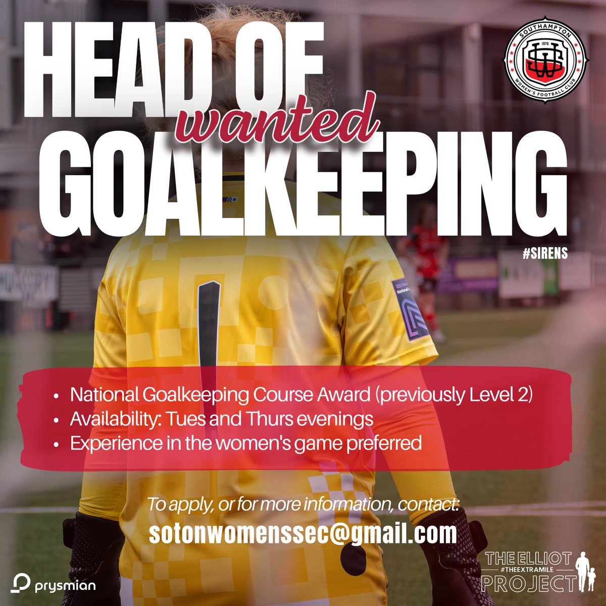 Southampton Women's FC (@sotonwomensfc) on Twitter photo π§€ Weβre Hiring: Head of Goalkeeping π§€
Are you passionate about developing goalkeepers and ready to lead from the front (or the backβ¦)? Weβre looking for someone to develop our shot-stoppers across the club.
π© contact: sotonwomenssec@gmail.com now!
#SotonWFC | #Sirens π§ββοΈ π§€ Weβre Hiring: Head of Goalkeeping π§€
Are you passionate about developing goalkeepers and ready to lead from the front (or the backβ¦)? Weβre looking for someone to develop our shot-stoppers across the club.
π© contact: sotonwomenssec@gmail.com now!
#SotonWFC | #Sirens π§ββοΈ