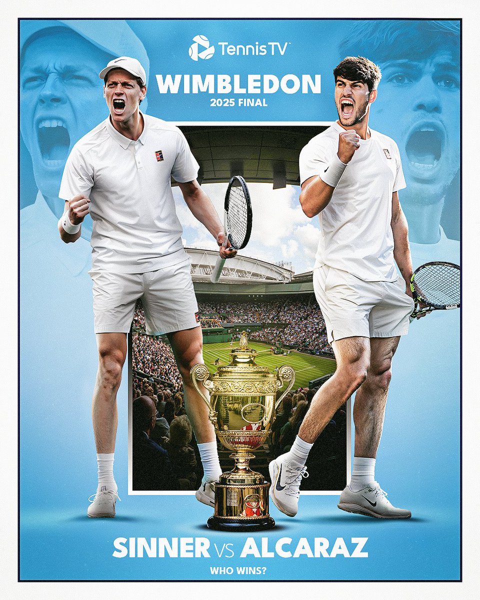 AGAIN.

<a href="/janniksin/">Jannik Sinner</a> <a href="/carlosalcaraz/">Carlos Alcaraz</a> #Wimbledon
