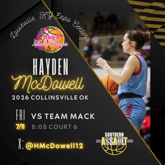 Hayden McDowell (@hmcdowell12) on Twitter photo Day 2 at Run 4 the Roses!!
<a href="/SoAssaultGBB/">Southern Assault Girls Basketball</a>
<a href="/okmagiccoach/">Chuck Cobbins</a>
<a href="/CoachKGrant81/">Keyland Grant</a>
<a href="/LadyCardBball/">LadyCardsBasketball</a>
<a href="/PGHOklahoma/">Prep Girls Hoops Oklahoma</a>
#Run4Roses Day 2 at Run 4 the Roses!!
<a href="/SoAssaultGBB/">Southern Assault Girls Basketball</a>
<a href="/okmagiccoach/">Chuck Cobbins</a>
<a href="/CoachKGrant81/">Keyland Grant</a>
<a href="/LadyCardBball/">LadyCardsBasketball</a>
<a href="/PGHOklahoma/">Prep Girls Hoops Oklahoma</a>
#Run4Roses