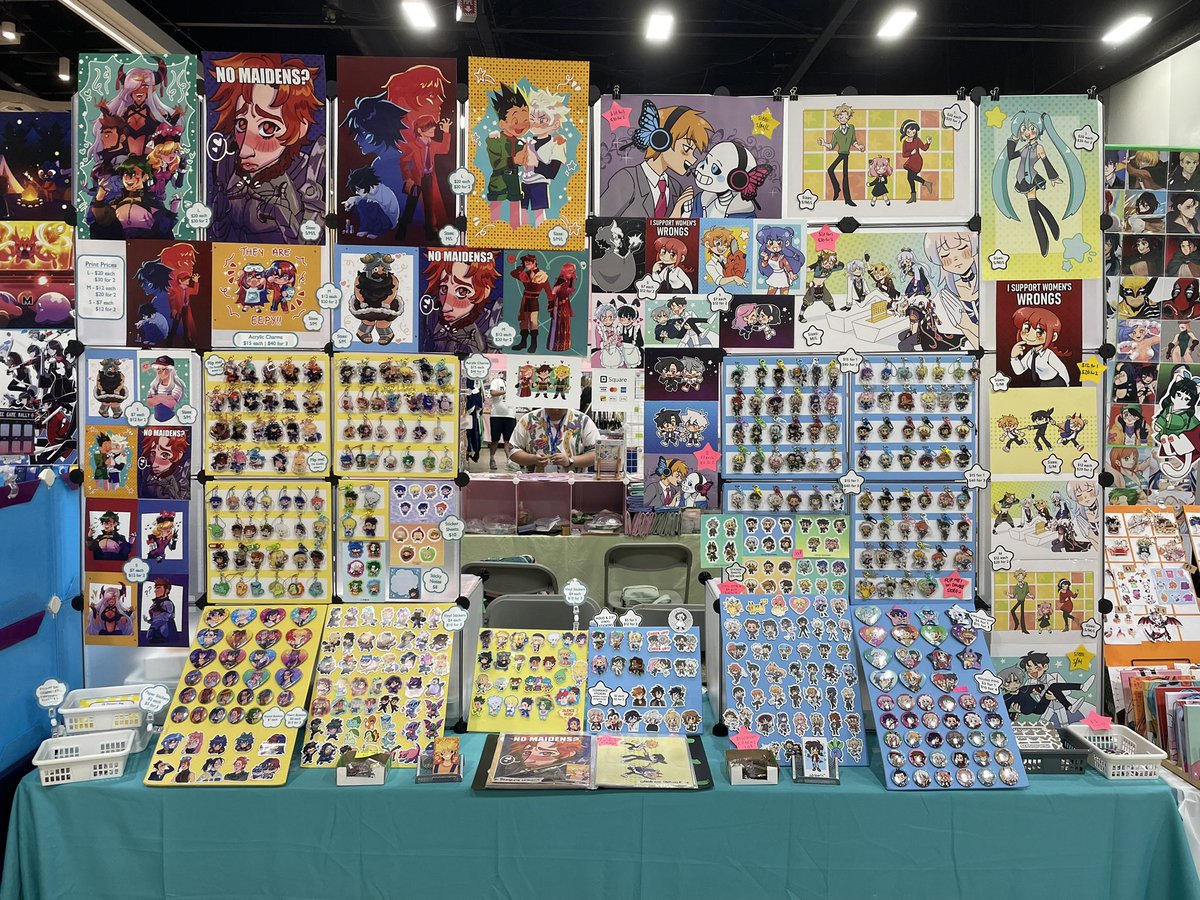 me and <a href="/soupboatz/">rach @ chillin’✌️</a> are all set up at Ai-Kon at A1304 in the Marketplace! 🎉🎉

Come by and say hi! 👋