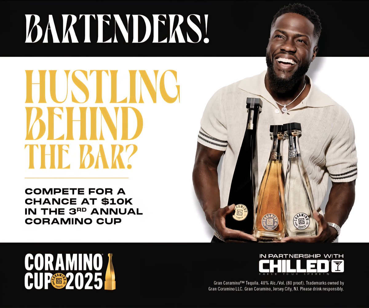 Last call!

The 3rd Annual Coramino Cup entry window closes tonight. If you’ve been waiting to enter, now’s the moment.

What’s on the line?
🏆 2025 Gran Coramino Bartender of the Year
💰 $10,000 cash
📸 Full-page feature in Chilled Magazine

Enter here: chilledmagazine.com/coraminocup/#e…