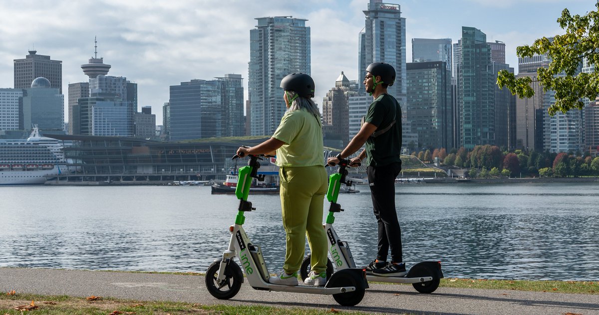 🛴 Have you seen the new <a href="/limebike/">Lime</a> E-Scooter docks around downtown? Lime's network is growing, with 28 new parking stations downtown!
Remember to: 
⛑️ Wear a helmet 
🛴 Only scoot on roadways, bikeways &amp; park paths where bikes are allowed 
⁣ 
Learn more: bit.ly/3IabXSy