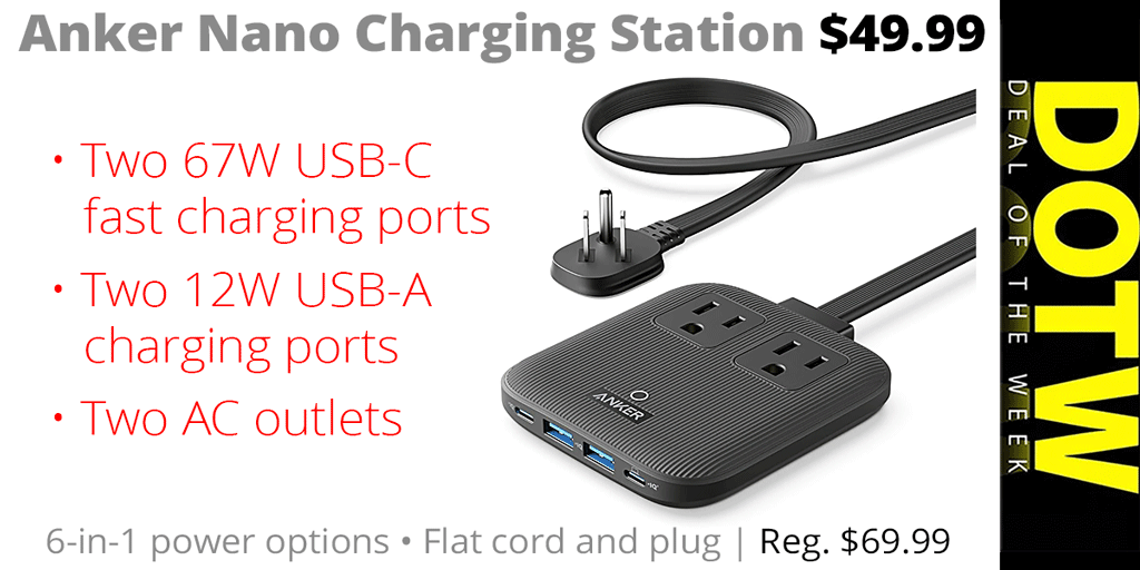 ConnectingPt's tweet image. Connecting Point's Deal of the Week (7/11/25) - Anker Nano Charging Station: reg. $69.99; Deal of the Week sale price $49.99. Through 7/17/25 while supplies last. | tinyurl.com/vac25z9c
.
#RValley #chargers #ConnectingPoint #DealOfTheWeek #DOTW #MedfordOregon #RogueValley