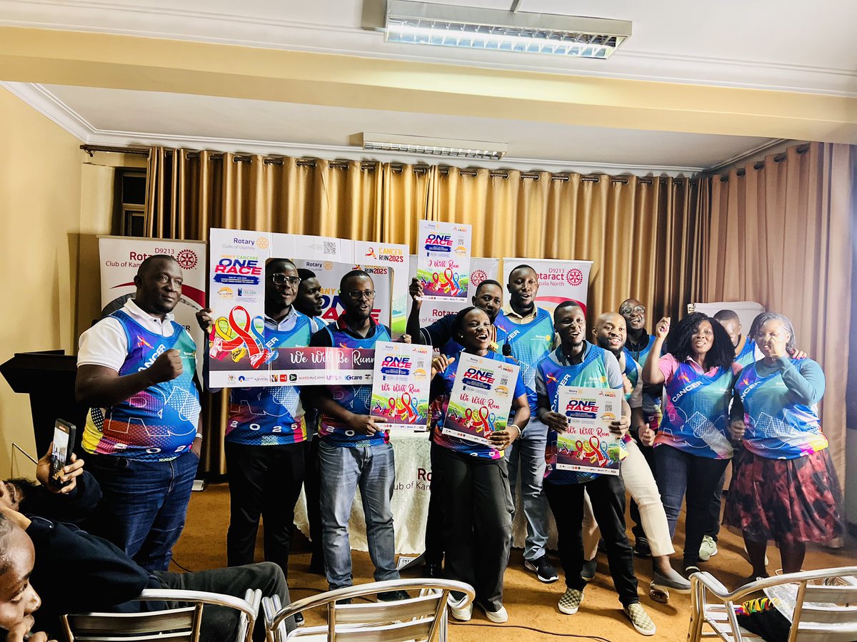 We’ve successfully launched the Cancer Run with Chair Rtn. Acram Nsubuga, Grab yourself a kit at only Ugx 30,000. 
To register: register.rotaryugandacancer.org
To donate : donate.rotaryugandacancer.org

#KANOsMeetUp
#CancerRunUg25
