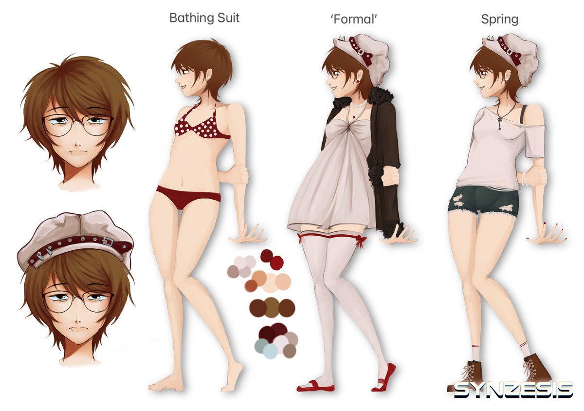 synzesis's tweet image. oc ref sheet thing