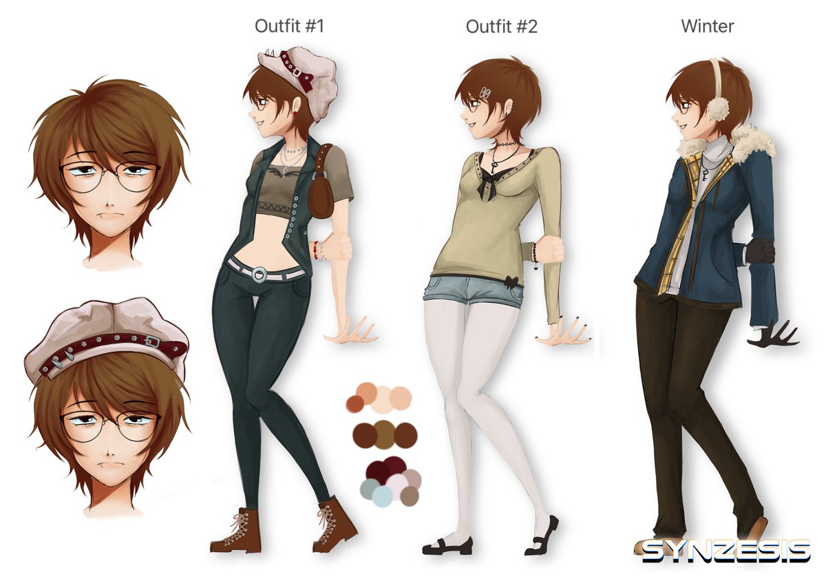 synzesis's tweet image. oc ref sheet thing