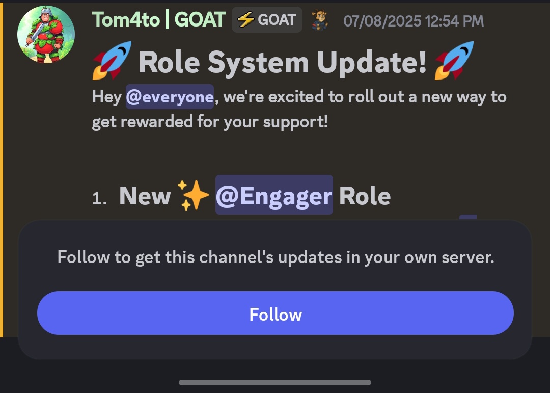 phamartology's tweet image. ICYMI 🔥🔥🥵
#GOATNetwork has ended their season 2 (One-piece campaign) early July bringing our focus to 3 Major things..
1. YAP
2. ENGAGEMENT 
3. WEEKLY TOPIC

I'm sure you are not new to Yap.

But how does engagement works?
1. Locate #botcommand on their DC 
2. Input /set…