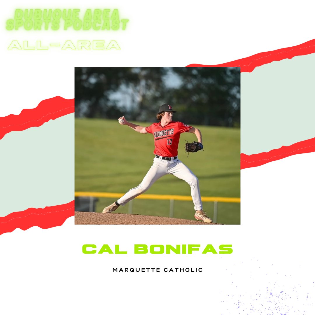 Coach Maneman (@coachmaneman) on Twitter photo Congratulations on being named to the Dubuque Area Sports Podcast All-Area Team! ๐โพ
๐ช Cal Bonifas โ Junior standout from Marquette Catholic was a force on the mound all season long! ๐ฅ
๐ Pitching Stats:
โพ 8 starts | 5-3 record
โฑ๏ธ 41.1 innings pitched
๐ฏ 51 strikeouts ๐ช
๐ง Congratulations on being named to the Dubuque Area Sports Podcast All-Area Team! ๐โพ
๐ช Cal Bonifas โ Junior standout from Marquette Catholic was a force on the mound all season long! ๐ฅ
๐ Pitching Stats:
โพ 8 starts | 5-3 record
โฑ๏ธ 41.1 innings pitched
๐ฏ 51 strikeouts ๐ช
๐ง