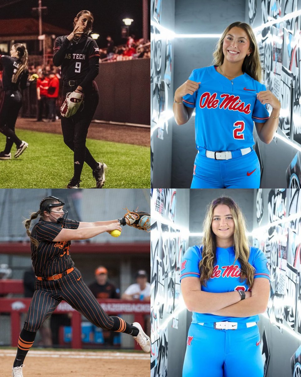 FloCollegeSB's tweet image. Ole Miss has been busy this summer 👀
Incoming Transfers
Hope Jenkins, UConn
Kyra Aycock, Ok St
Emilee Boyer, West Texas A&M
Laylonna Applin, Angelo St
Cassie Reasner, Kentucky
Sydney Shiller, Texas Tech
Kennedy Bunker, Fresno St
Makenna Bellaire, Florida
#transferportal