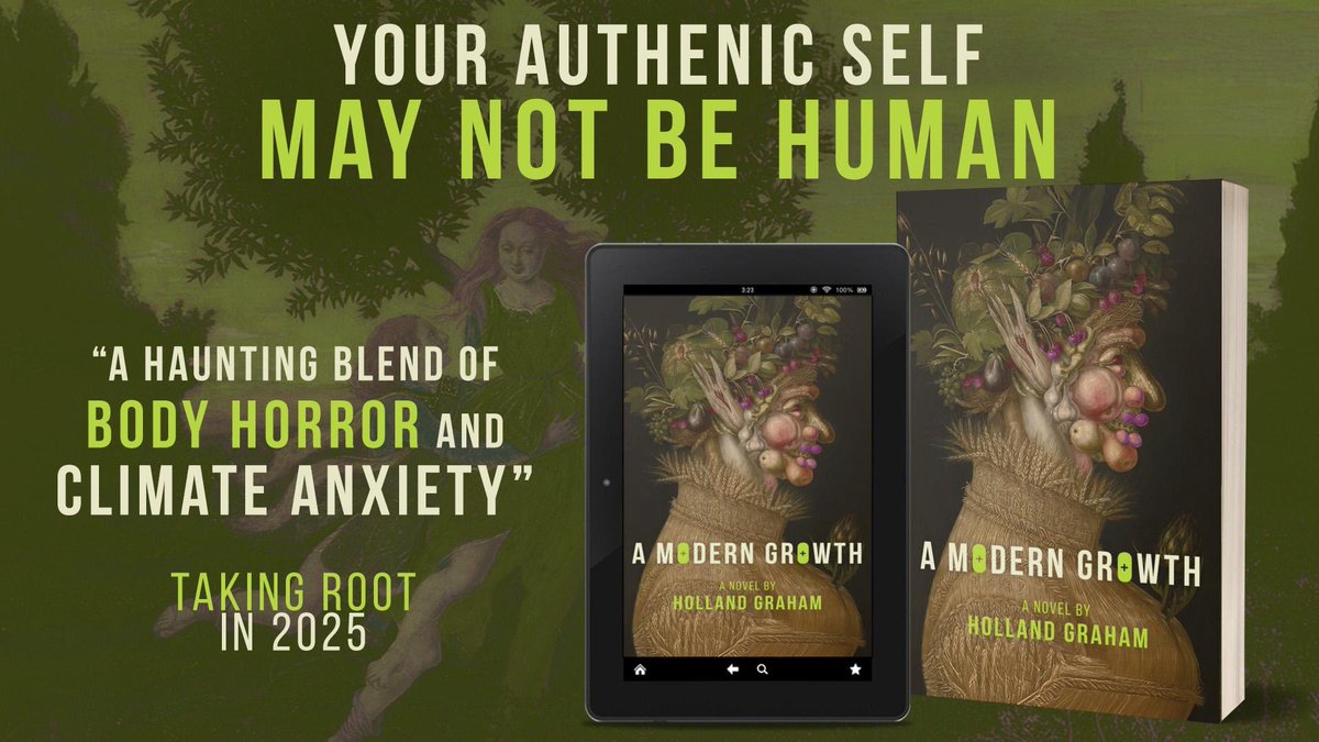 Hello Xwitter users! 
I wrote a novel that you can now preorder. It's about a woman who becomes a tree in 2043. It's weird (shocking)
Find out more:
themonstercloset.tv/amodgrowth

or if you love me, pre-order here: amazon.com/dp/B0FF8ZCYN4?…