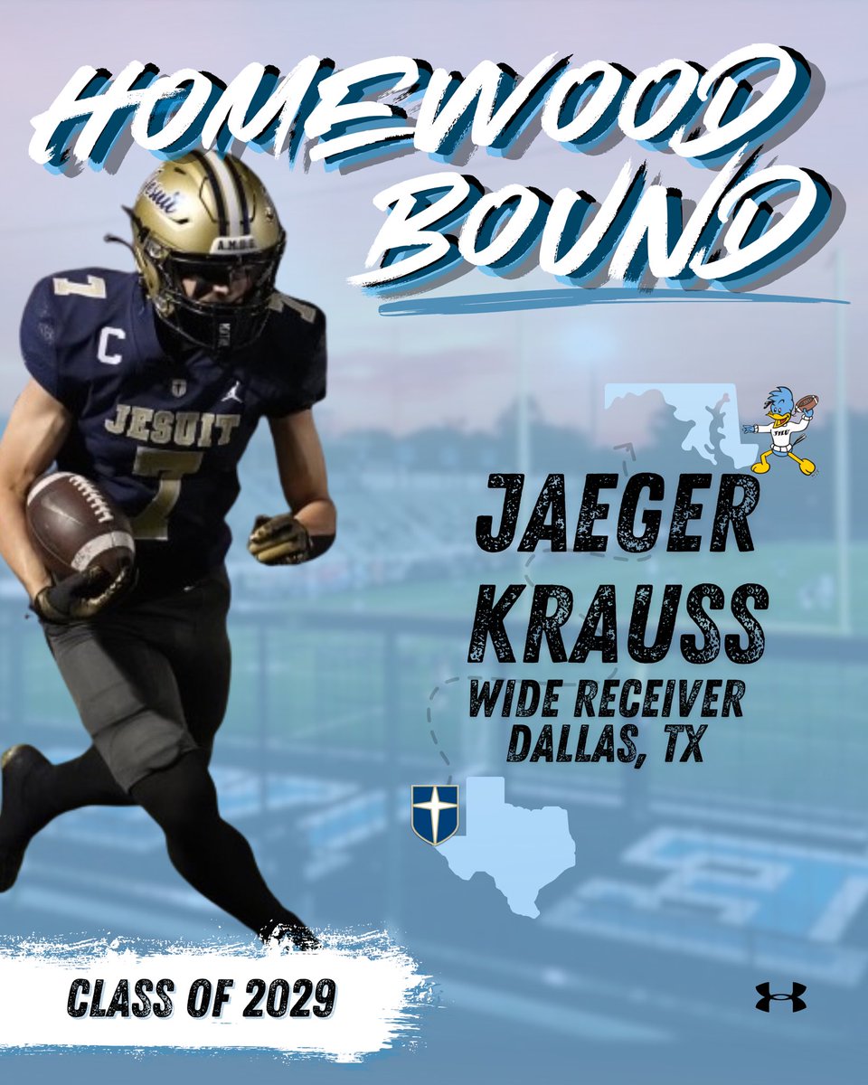 Johns Hopkins Football (@jhu_football) on Twitter photo Welcome to Homewood!
π¦: Jaeger Krauss
π: Dallas, TX
π: Wide Receiver
β: <a href="/jaeger_krauss/">Jaeger Krauss</a>
πΊ: hudl.com/profile/2211587
#PrideandPoise Welcome to Homewood!
π¦: Jaeger Krauss
π: Dallas, TX
π: Wide Receiver
β: <a href="/jaeger_krauss/">Jaeger Krauss</a>
πΊ: hudl.com/profile/2211587
#PrideandPoise