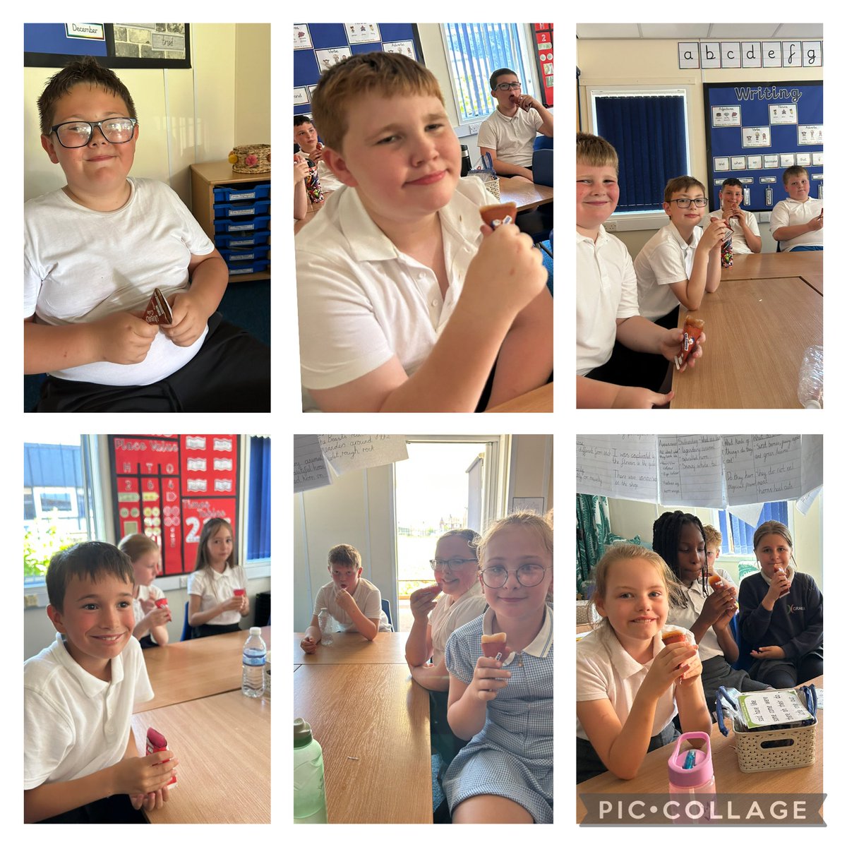 Miss Bate (@grangemissbate) on Twitter photo As a special treat for being the attendance winners this week, we had some yummy ice lollies to cool us down. Xx
#GrangeAttendance
<a href="/GrangeMissA/">GrangeMissA</a>
<a href="/GrangeMrsMcG/">Mrs McGilloway</a>
<a href="/grangeatt/">Miss Crimes</a> As a special treat for being the attendance winners this week, we had some yummy ice lollies to cool us down. Xx
#GrangeAttendance
<a href="/GrangeMissA/">GrangeMissA</a>
<a href="/GrangeMrsMcG/">Mrs McGilloway</a>
<a href="/grangeatt/">Miss Crimes</a>