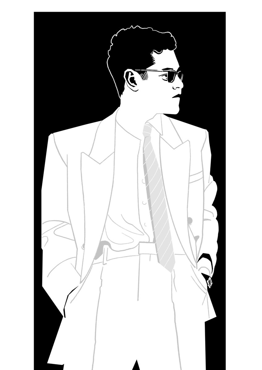 valkraud's tweet image. Rami Malek study