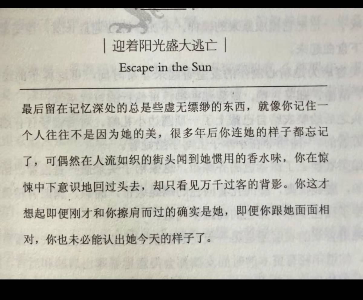 时间段迷雾已经笼罩了开头
只记得雪逐渐消融在烂泥之中
你在玻璃门里，看着门外的我，玻璃上雾气逐渐氤氲
我裹紧围巾，拉开车门，上车报出最后的一句尾号，就这样用一句暗号标记了最后的瞬间
多年后梦中回到车上，还是会努力穿过雾气看清你的眼睛
哪怕结局早已注定
哪怕早已不是那个你与那个我