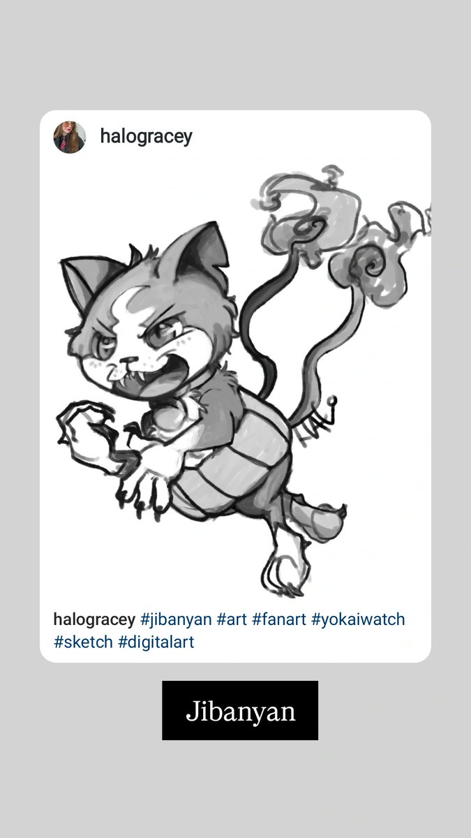 Fan Art Friday 🎨 #Jibanyan from #Yokaiwatch  by <a href="/halogracey/">tinkerbell 🧚‍♂️</a>