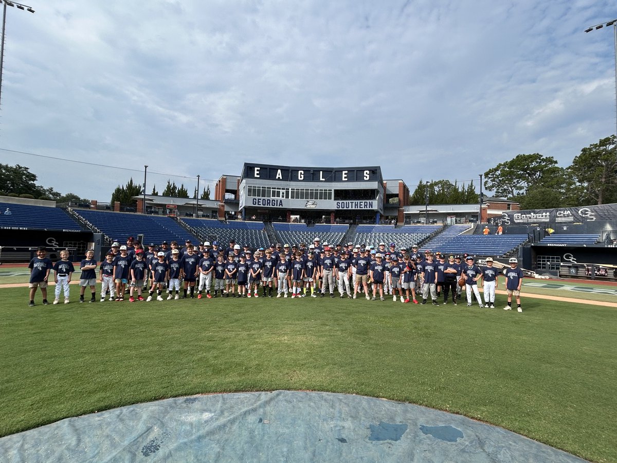 PLAYβN SPORTS (@playnsportsusa) on Twitter photo Hard to beat this view as a parent π
100+ kids on the field at Georgia Southernβ¦learning, smiling, getting better.
Memories made. Confidence built.
And maybeβ¦ a future Eagle in the making. π¦
βΎοΈ
<a href="/GSAthletics_BSB/">Georgia Southern Baseball</a>
Director of ops: <a href="/_TylerOwens_/">Tyler Owens</a>
Head coach: <a href="/rhennon10/">Rodney Hennon</a> Hard to beat this view as a parent π
100+ kids on the field at Georgia Southernβ¦learning, smiling, getting better.
Memories made. Confidence built.
And maybeβ¦ a future Eagle in the making. π¦
βΎοΈ
<a href="/GSAthletics_BSB/">Georgia Southern Baseball</a>
Director of ops: <a href="/_TylerOwens_/">Tyler Owens</a>
Head coach: <a href="/rhennon10/">Rodney Hennon</a>