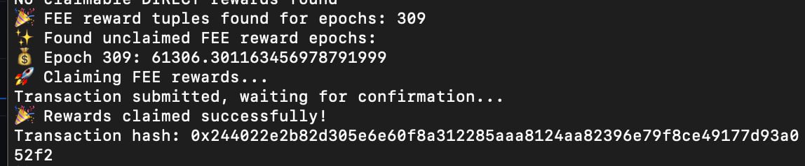 FTSO Fees for Epoch 309 have been claimed bringing YTD infra fees collected to 328879.85 wFLR!    

The DAO now holds 712,916.70  wFLR and 16,144.18 BANK.
