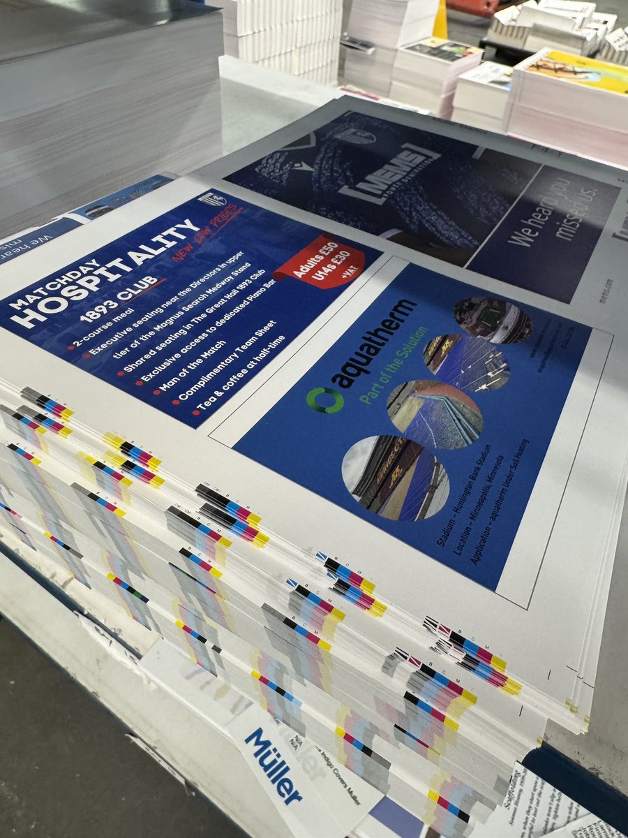 ➡️ #Design ➡️ #Proof ➡️ #Plate ➡️ #Ink ➡️ #Paper ➡️ #Print ➡️ #Finish ➡️ #Despatch ➡️ #Priestfield ➡️ #Programme 
Join us on the journey this season <a href="/TheGillsFC/">Gillingham FC</a> #ProgrammesAtPriestfield  #Gills 💙