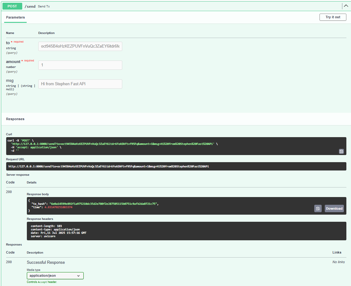 Krygeniz's tweet photo. ✨ **What’s new?**
- Secure, mobile-friendly web UI (Bootstrap, jQuery, syntax-highlighted JSON, modals, copy-to-clipboard)
- FastAPI backend with endpoints for wallet actions
- One-click setup &amp; automation (no more manual wallet.json edits)
- Remote access for Octra via ngrok https://t.co/NJlKOGkIlL