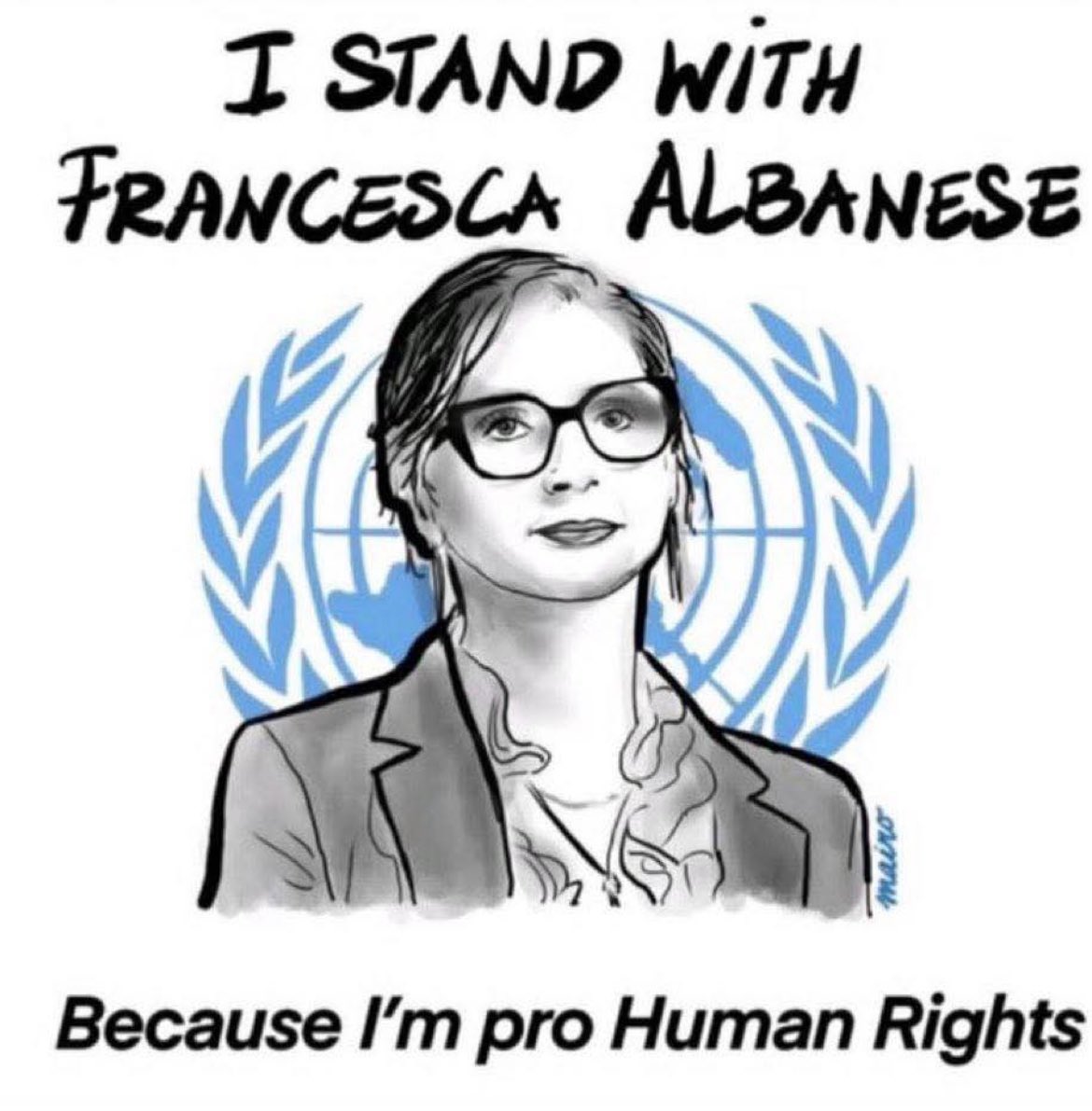 Human rights are not optional. In a world of silence, Francesca Albanese speaks up, for Palestine, for justice, for all of us #StandWithAlbanese #FreePalestine 🇵🇸