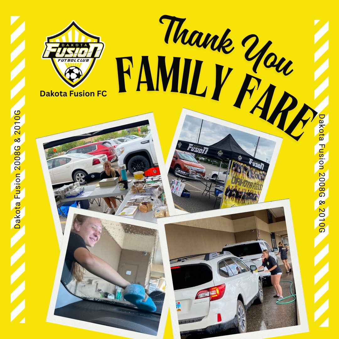 A big thank you to Family Fare for letting us use their parking lot for our bake sale and car wash!