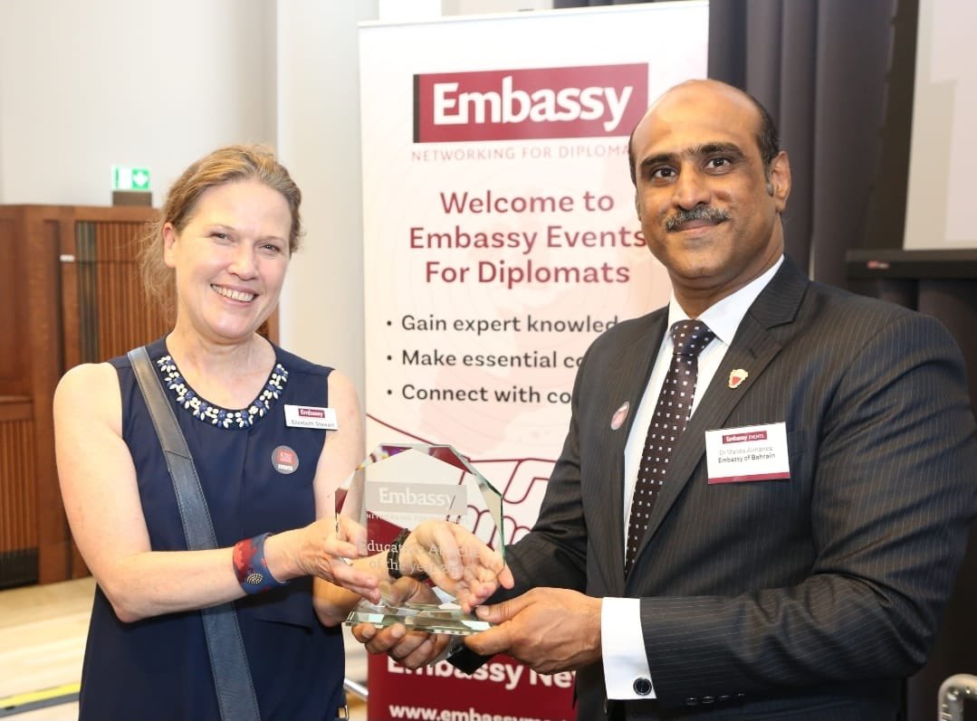 BahrainEmbUK's tweet image. Warmest congratulations to Dr. Manea Al Manea, Cultural Attaché at the Embassy of the Kingdom of Bahrain to the UK, on receiving the Education Attaché of the Year 2025 Award from @EmbassyMagazine
