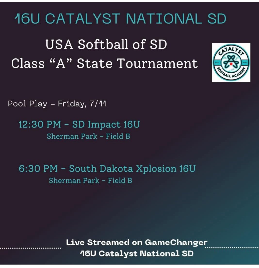 Tya Devericks (@tyadevericks) on Twitter photo We're in Sioux Falls this weekend for the SD State Tournament! Pool play starts today! Here is the schedule
<a href="/KristinaMcSwee6/">Kristina McSweeney</a> <a href="/JoshBertke/">Josh Bertke</a> <a href="/BadgerHealy/">BadgerCoachHealy</a> <a href="/RitterPiper/">Piper Ritter</a> <a href="/CoachJordanSB/">Jordan Clark</a> <a href="/CoachLarissaA/">Larissa Anderson</a> <a href="/RhondaRevelle/">Rhonda Revelle</a> <a href="/Coach_Piv/">Coach Piv</a> <a href="/USDCoachWags/">Robert Wagner</a> <a href="/KJThomp15/">Kelsey Thompson</a> We're in Sioux Falls this weekend for the SD State Tournament! Pool play starts today! Here is the schedule
<a href="/KristinaMcSwee6/">Kristina McSweeney</a> <a href="/JoshBertke/">Josh Bertke</a> <a href="/BadgerHealy/">BadgerCoachHealy</a> <a href="/RitterPiper/">Piper Ritter</a> <a href="/CoachJordanSB/">Jordan Clark</a> <a href="/CoachLarissaA/">Larissa Anderson</a> <a href="/RhondaRevelle/">Rhonda Revelle</a> <a href="/Coach_Piv/">Coach Piv</a> <a href="/USDCoachWags/">Robert Wagner</a> <a href="/KJThomp15/">Kelsey Thompson</a>
