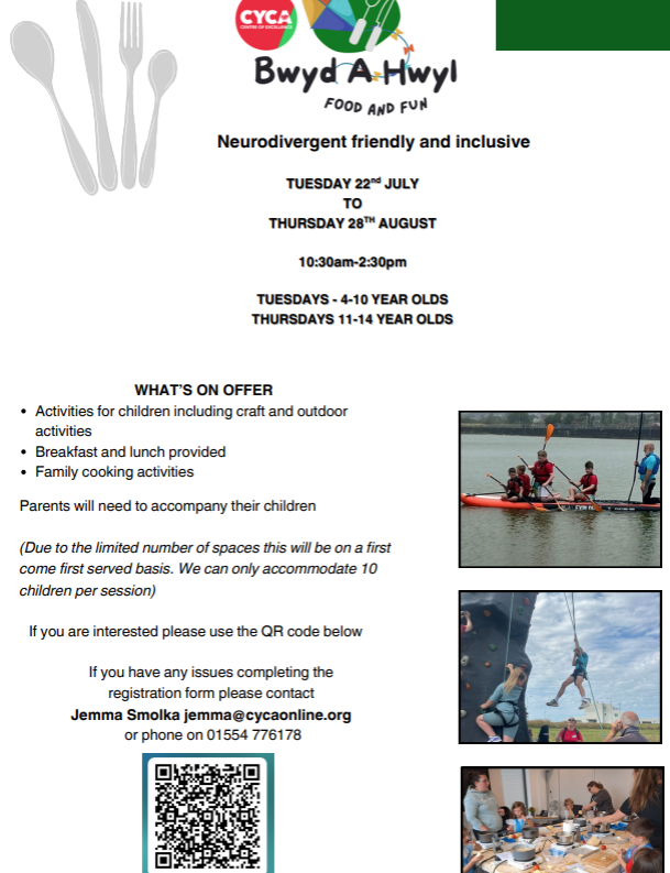 If interested, please contact your child's HOPP by Friday 18th July for a registration form.