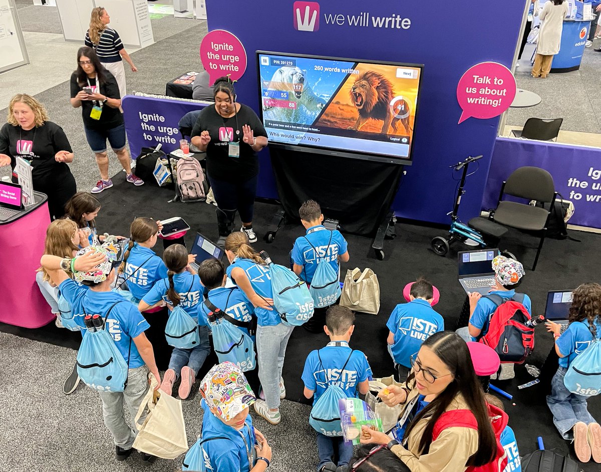 WeWillWrite (@wewillwrite_com) on Twitter photo ISTELive 25 = a wrap! ⭐️
Endless thanks to Josie, Bonnie, Tanisha & Ruth for sharing WeWillWrite from the heart of the classroom. And to <a href="/DitchThatTxtbk/">Ditch That Textbook</a>, <a href="/BookCreatorApp/">Book Creator Team</a>, The Edge Community Leaders podcast, and everyone who came by - you made it unforgettable 💜
#ISTELive25 ISTELive 25 = a wrap! ⭐️
Endless thanks to Josie, Bonnie, Tanisha & Ruth for sharing WeWillWrite from the heart of the classroom. And to <a href="/DitchThatTxtbk/">Ditch That Textbook</a>, <a href="/BookCreatorApp/">Book Creator Team</a>, The Edge Community Leaders podcast, and everyone who came by - you made it unforgettable 💜
#ISTELive25