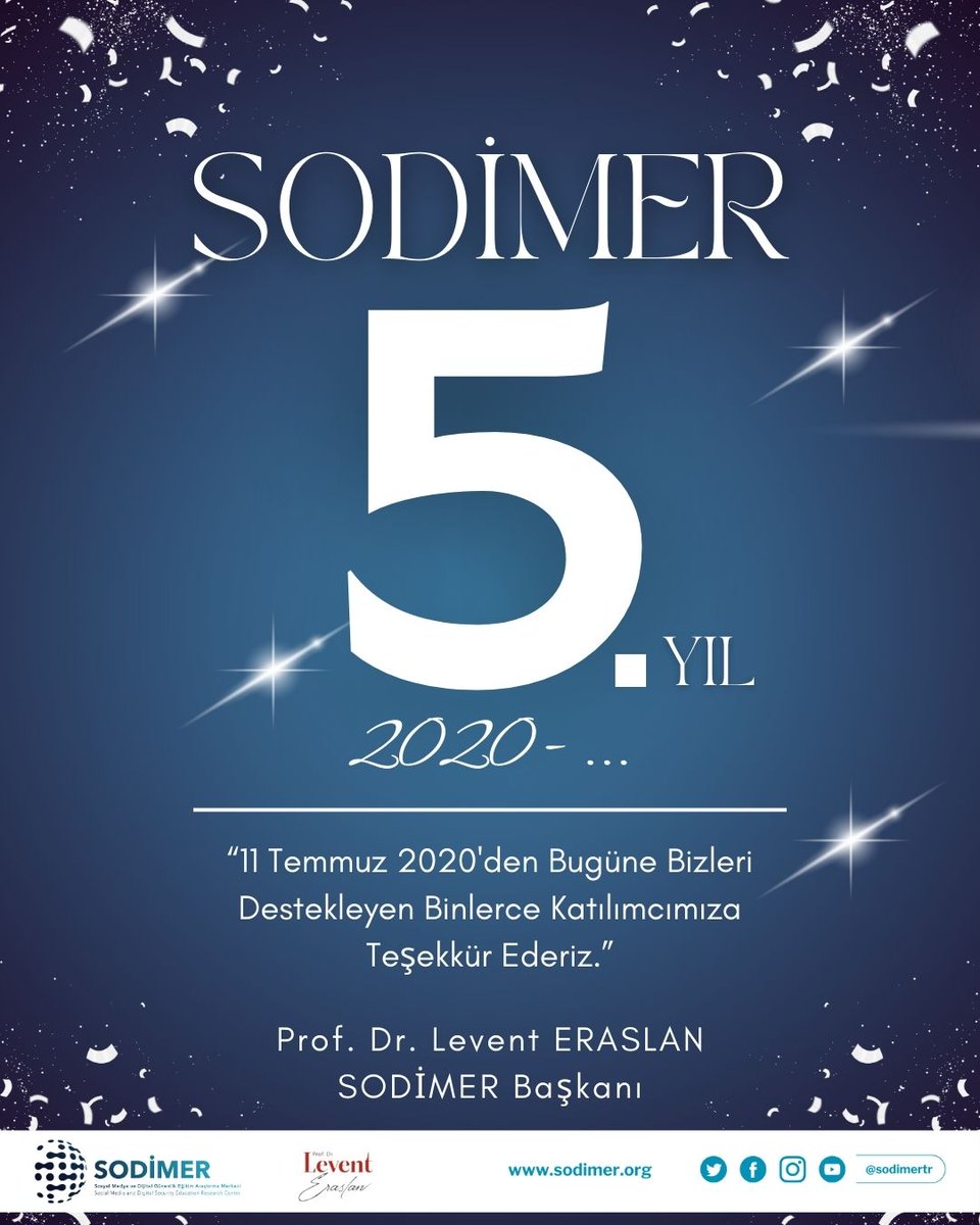 SODİMER (@sodimertr) on Twitter photo 🎉 SODİMER 5 Yaşında! 🎉
SODİMER olarak tam 5 yıldır dijital çağın getirdiği fırsatları ve riskleri bilimsel bakış açısıyla değerlendiriyor, toplumun tüm kesimleri için dijital bilinç inşa ediyoruz.
Nice yıllara SODİMER!
<a href="/drleventeraslan/">Prof.Dr.Levent Eraslan</a>
#Sodimer 🎉 SODİMER 5 Yaşında! 🎉
SODİMER olarak tam 5 yıldır dijital çağın getirdiği fırsatları ve riskleri bilimsel bakış açısıyla değerlendiriyor, toplumun tüm kesimleri için dijital bilinç inşa ediyoruz.
Nice yıllara SODİMER!
<a href="/drleventeraslan/">Prof.Dr.Levent Eraslan</a>
#Sodimer