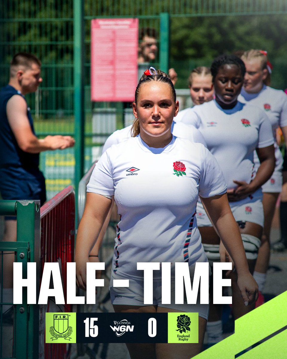 Behind at half-time. 🌹

#ITAvENG | #U6NSummerSeries