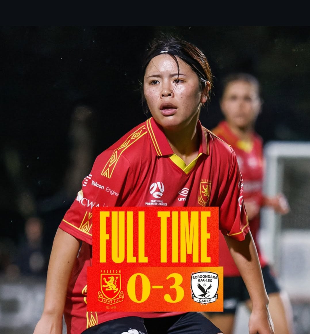 buru2buru2's tweet photo. 試合は #PLFC🦁 0-3 #BEFC と敗戦🥹
めばさんは先発フル出場でしたが、3試合連続ゴールはならず…でした🥲
#田中萌 (#めば) 選手
#PrestonLionsFCWomen🦁🇦🇺⚽
#NPLWVIC🇦🇺⚽
#豪州女子サッカー🇦🇺 https://t.co/8EOQrLRUj7