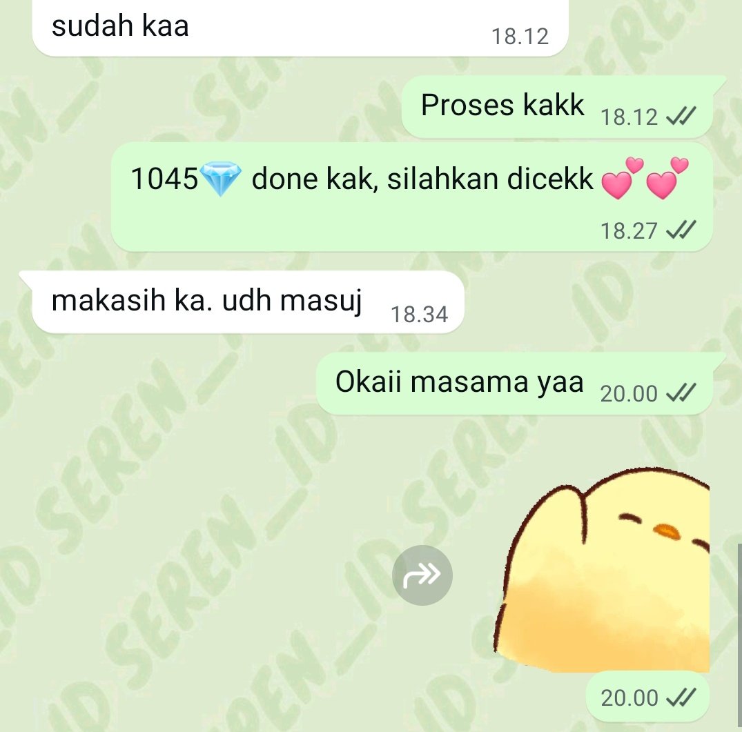 Seren | JUAL DIAMOND, JASA JOKI ML & GENSHIN tweet media