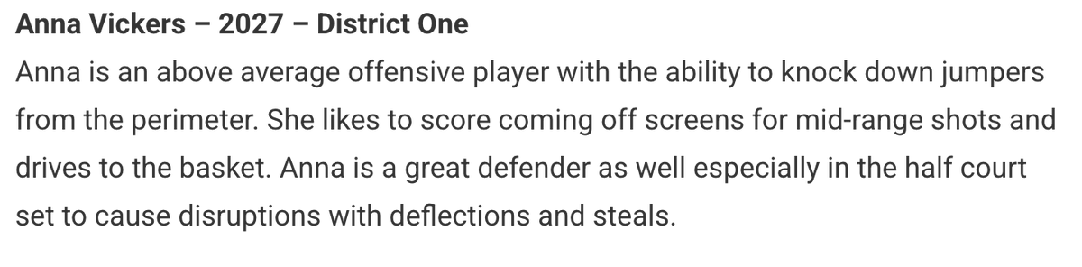District One Basketball Academy π (@districtoneba) on Twitter photo Great write ups on many of our D1 players from 3 different teams! Thank you to <a href="/JrAllStarBB/">Jr. All-Star Girls Basketball</a> and EJ for great work! Congrats ladies! Great write ups on many of our D1 players from 3 different teams! Thank you to <a href="/JrAllStarBB/">Jr. All-Star Girls Basketball</a> and EJ for great work! Congrats ladies!