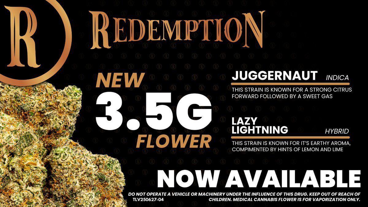 <a href="/redemptioncanna/">Redemption Cannabis</a> is HERE, West Virginia!💚 
.
🎯 Grab it today at your local Trulieve!